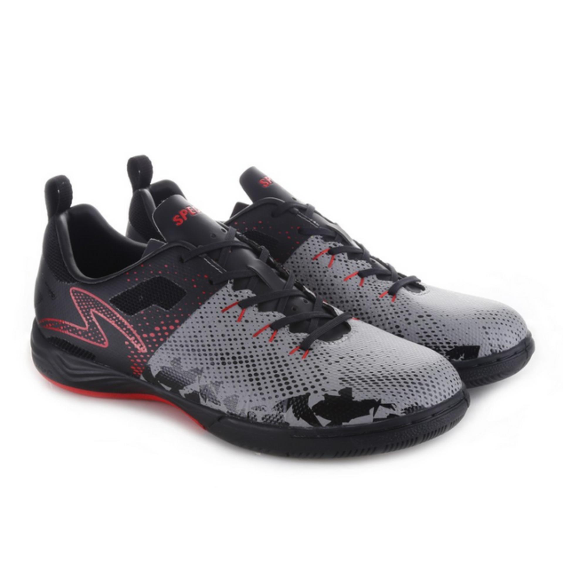 Specs Metasala Combat Cool Grey Black Emperor Red | Sepatu Futsal
